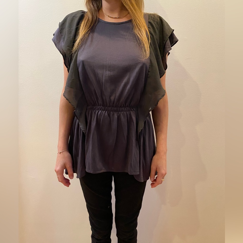 💟Purple Ruffle Top 💟 - Picture 4 of 10